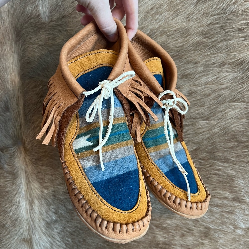 Broncy Donkey Leather Mocs Brand New